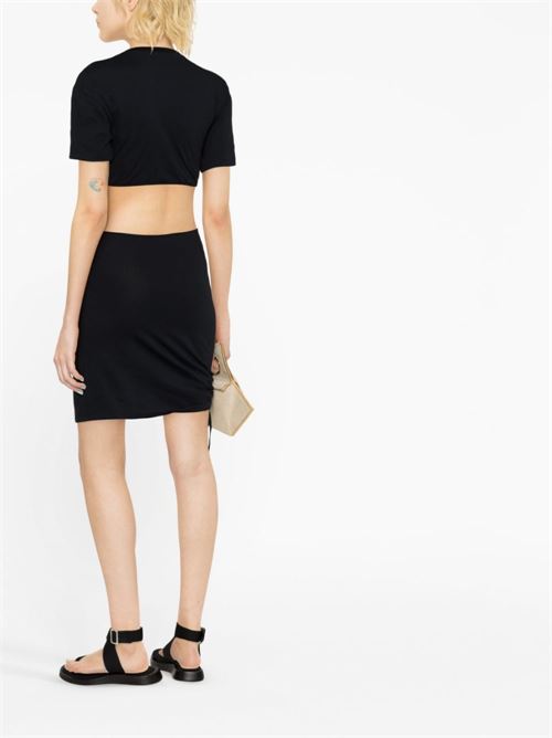 Mini cut-out dress in cotton NENSI DOJAKA | DR110BLACK